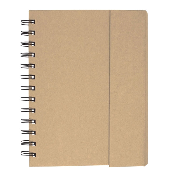 Eco-Recycled Magnetic Journal with Sticky Notes and Flags