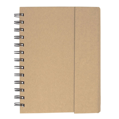 Eco-Recycled Magnetic Journal with Sticky Notes and Flags