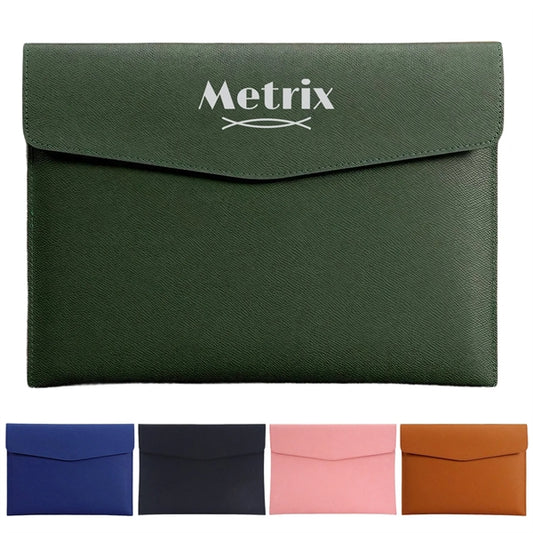 PU Leather A4 Document File Folder