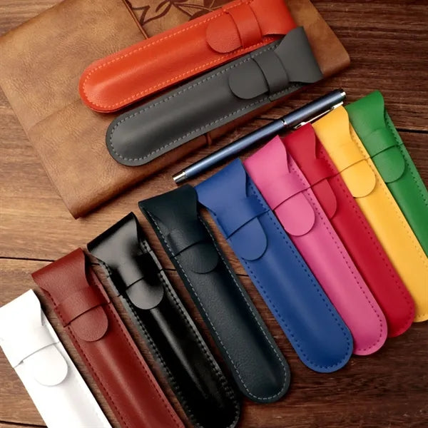 PU Leather Pen Case Holder Protective Sleeve Cover