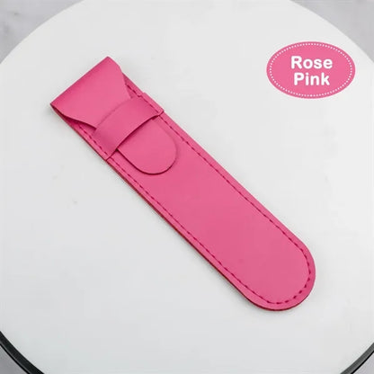 PU Leather Pen Case Holder Protective Sleeve Cover