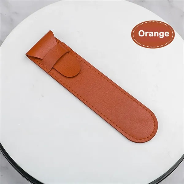 PU Leather Pen Case Holder Protective Sleeve Cover