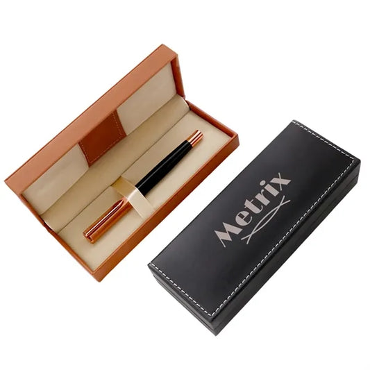 Executive Elegance Leather Pen Case