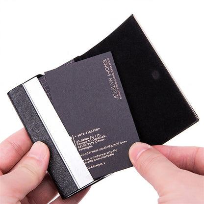 Executive Dual-Slot Business Card Holder