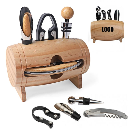 Bamboo Barrel Wine Set
