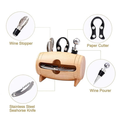 Bamboo Barrel Wine Set