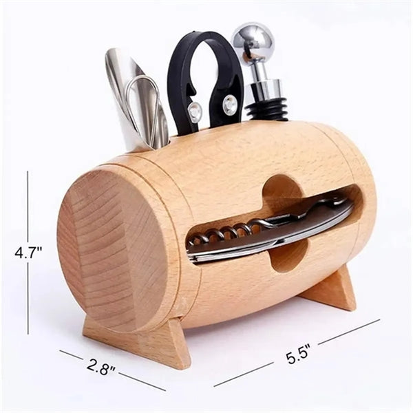 Bamboo Barrel Wine Set