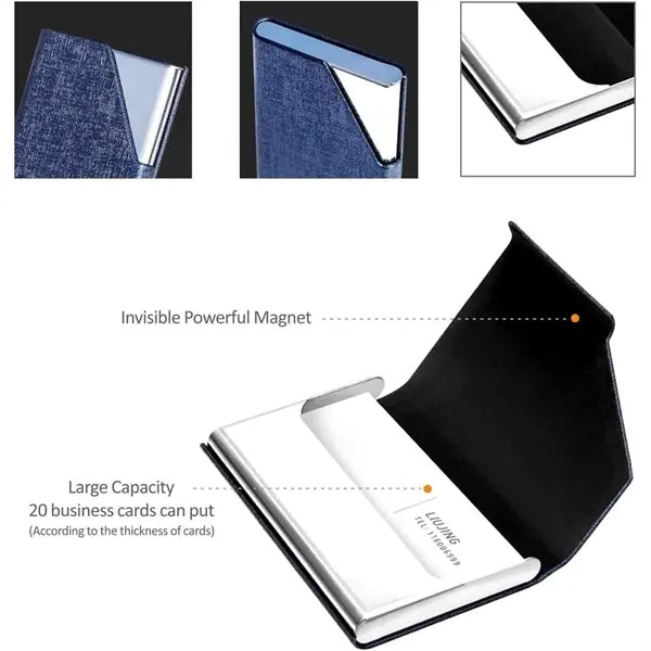Business Card Holder with Magnetic Closure