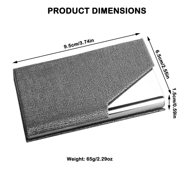 Business Card Holder with Magnetic Closure