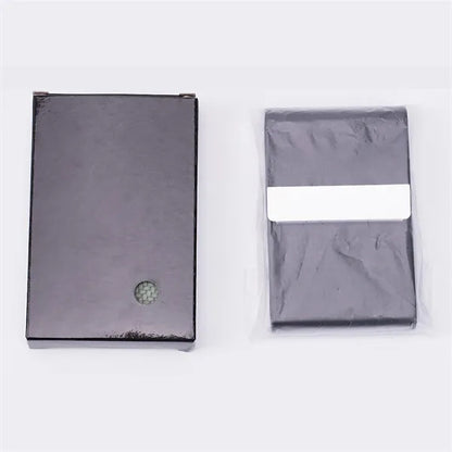 Business Card Holder PU Leather & Stainless Steel