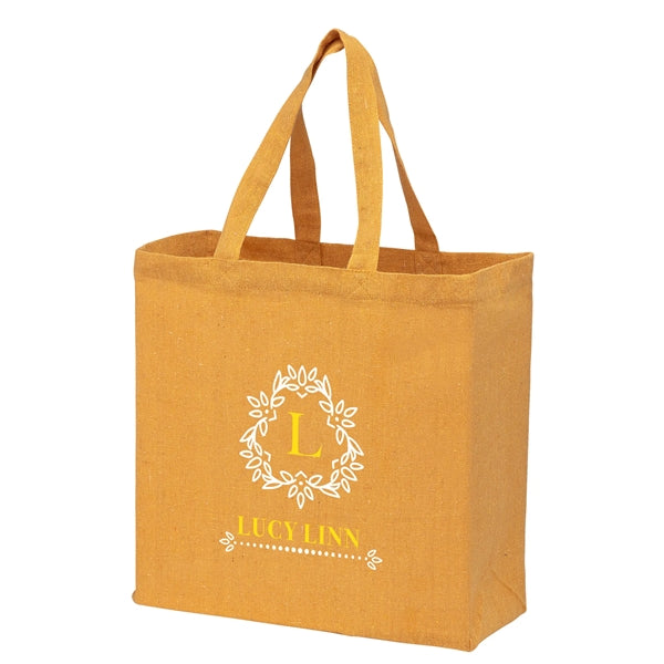 Recycled Cotton Canvas Tote Bag - Screen Print