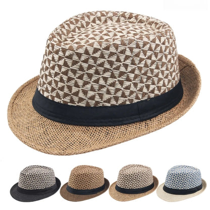 Short Brim Fedora Classic Summer Beach Sun Hat Panama Cap
