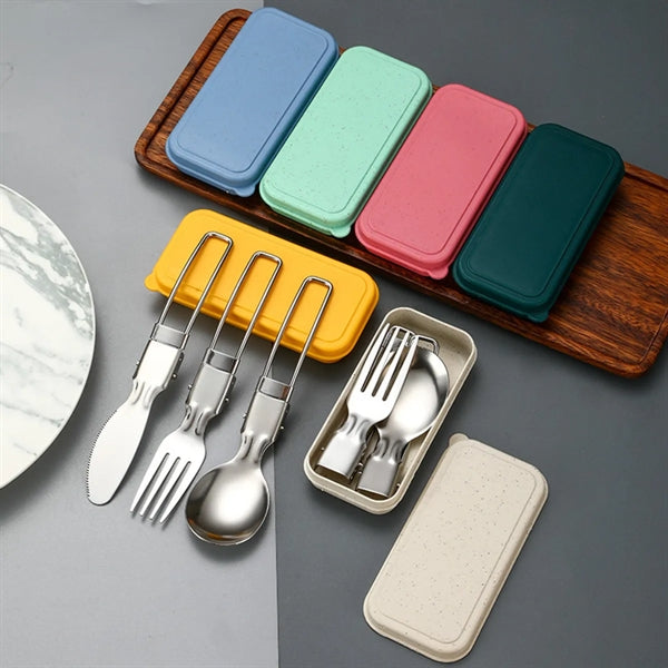 Foldable Camping Cutlery Set