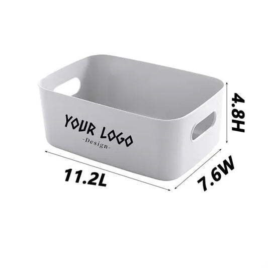 Plastic Open Storage Bins and Baskets with Handles