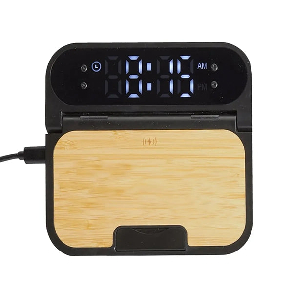 Snooze Clock With Alarm Wireless Charger