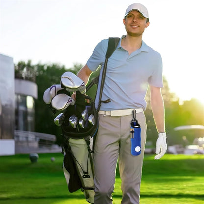 Portable Golf Ball Pouch With Tee Holder