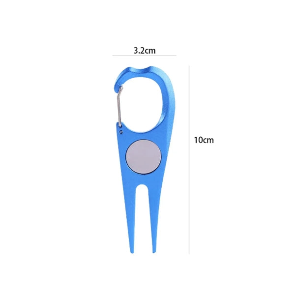 Aluminum Divot Repair Tool With Ball Marker