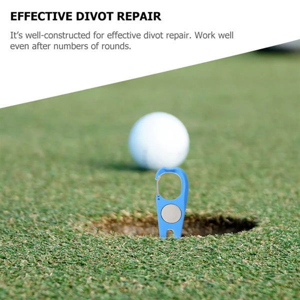 Aluminum Divot Repair Tool With Ball Marker