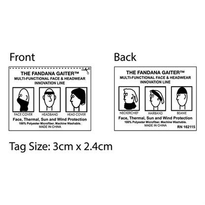 Full-Size Multi-Functional Gaiter & Headwear - Domestic Prod
