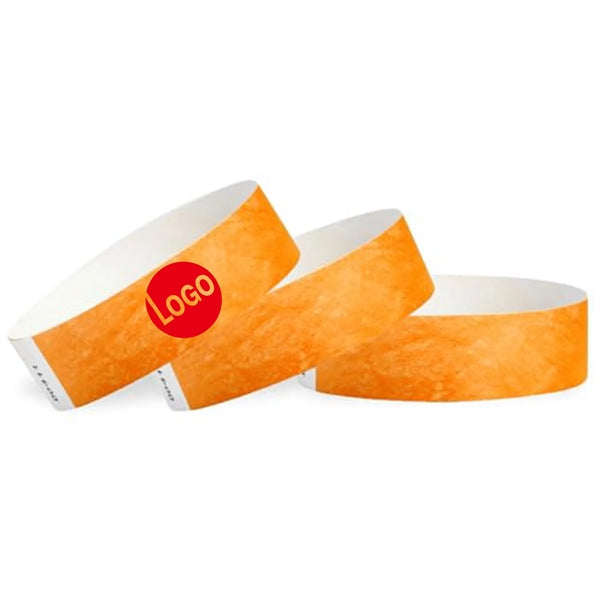Waterproof Paper Wristbands Neon Wrist Bands