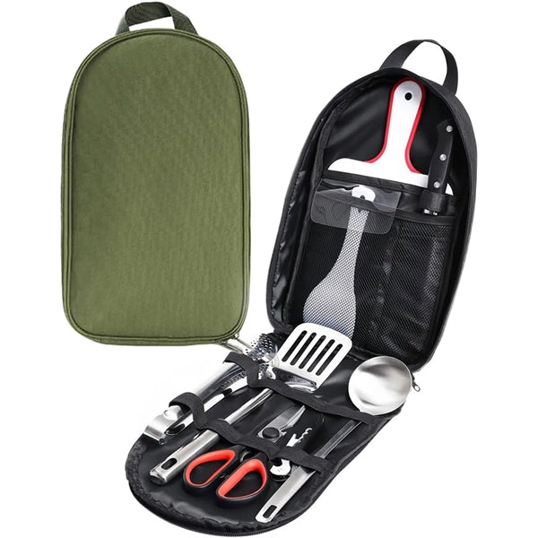 Backpacking Camping Cookware Kitchen Utensil Kit
