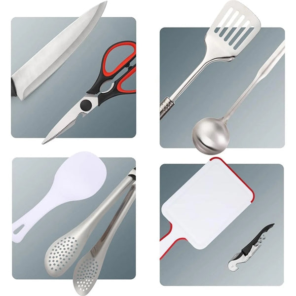 Backpacking Camping Cookware Kitchen Utensil Kit