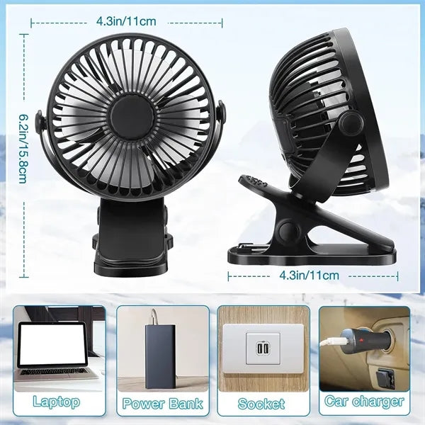 Portable Mini Clip Fan