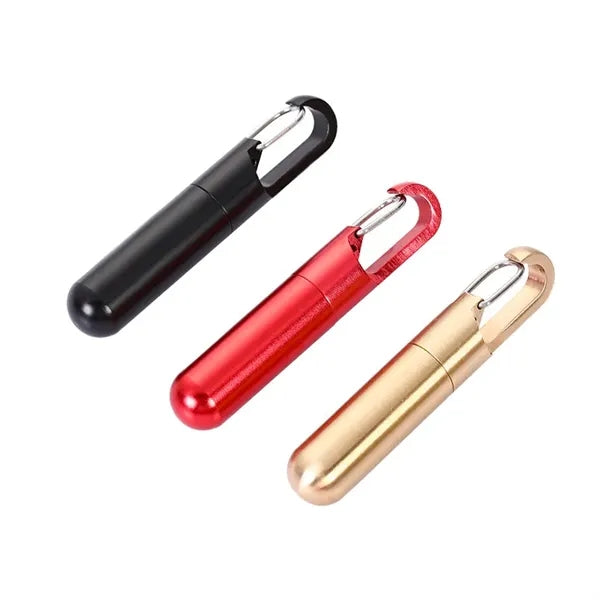 Alloy Pill Case With Carabiner