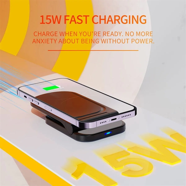 Folding Wireless Fast Charging Stand 15w