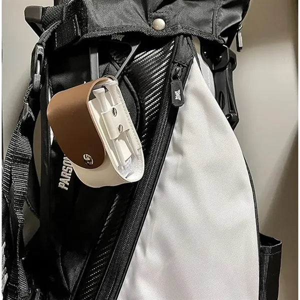Golf ball Mini Leather Bag with Tees Slot