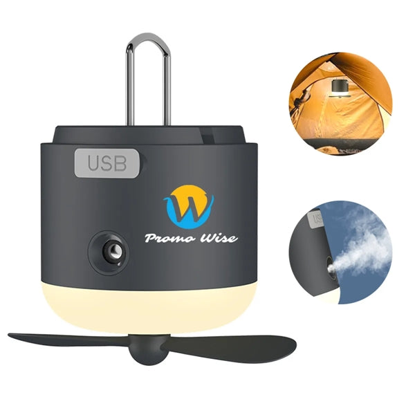 Multifunctional Outdoor Fan Spray Camping Light