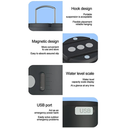 Multifunctional Outdoor Fan Spray Camping Light