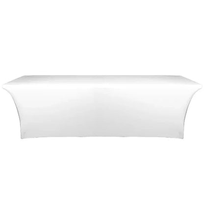 8' OPEN BACK STRETCH TABLE COVER (DYE SUBLIMATED)