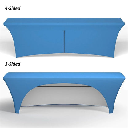 8' STANDARD STRETCH TABLE COVER (FULL COLOR DYE SUBLIMATION)