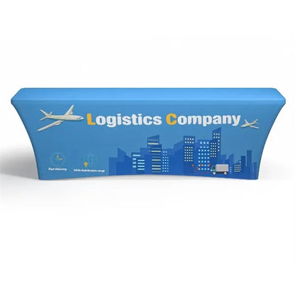 8' STANDARD STRETCH TABLE COVER (FULL COLOR DYE SUBLIMATION)