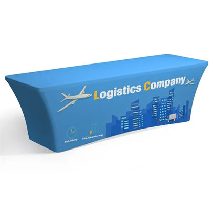 8' STANDARD STRETCH TABLE COVER (FULL COLOR DYE SUBLIMATION)