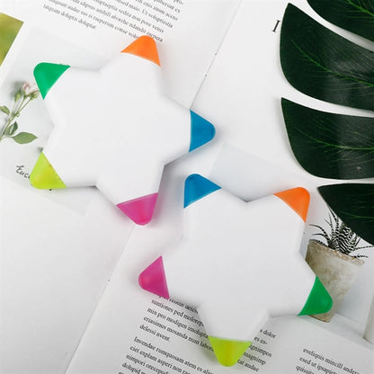 Multicolor Star Shape Highlighter Pen
