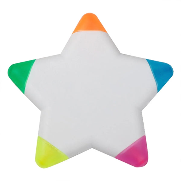 Multicolor Star Shape Highlighter Pen