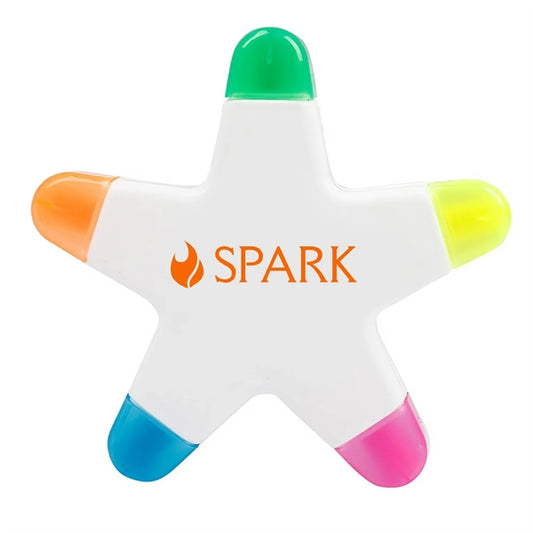 Brush Tip Star Shape Highlighters