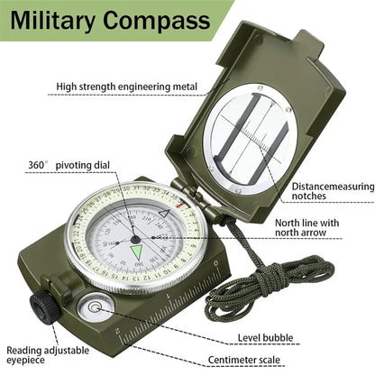 Military Lensatic Sighting Compass