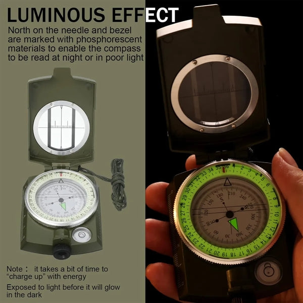 Military Lensatic Sighting Compass