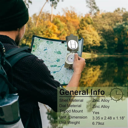 Military Lensatic Sighting Compass