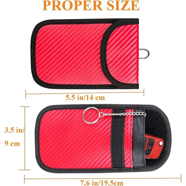 Carbon Fiber Car Key Signal Blocker Case