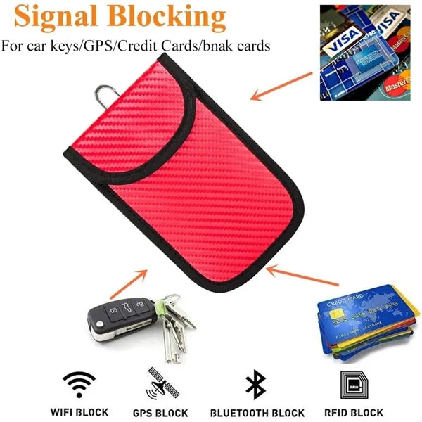 Carbon Fiber Car Key Signal Blocker Case