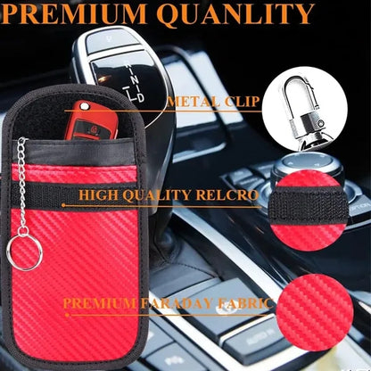 Carbon Fiber Car Key Signal Blocker Case