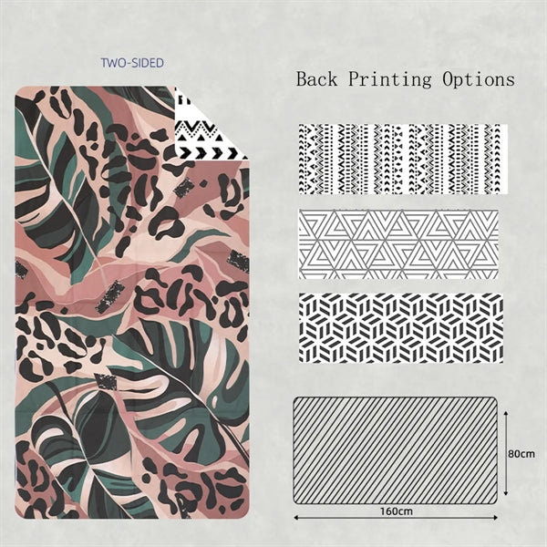 Double Sided Velvet Beach Towel