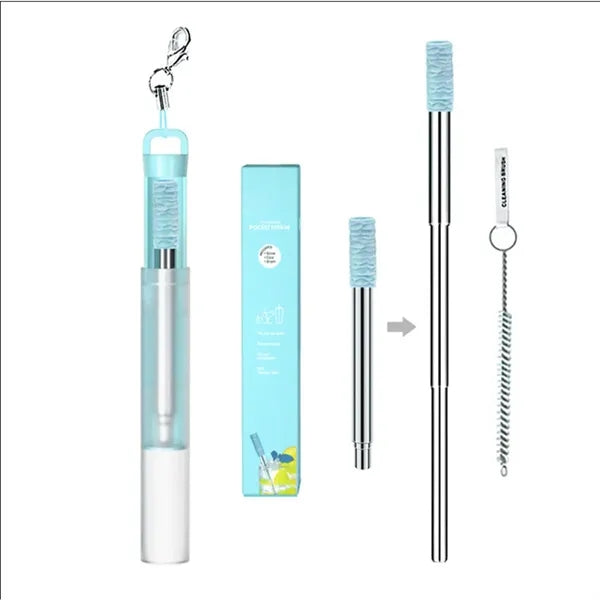 Portable Stainless Steel Straw Set
