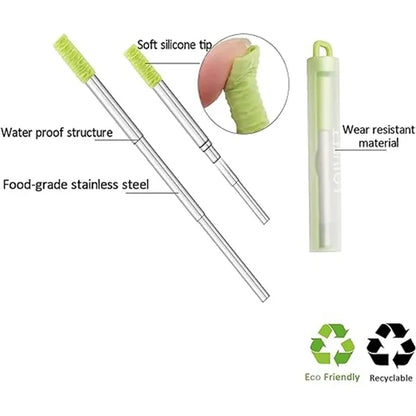 Portable Stainless Steel Straw Set