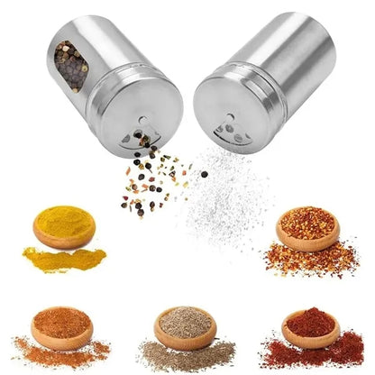 Stainless Steel Salt And Spice Jars