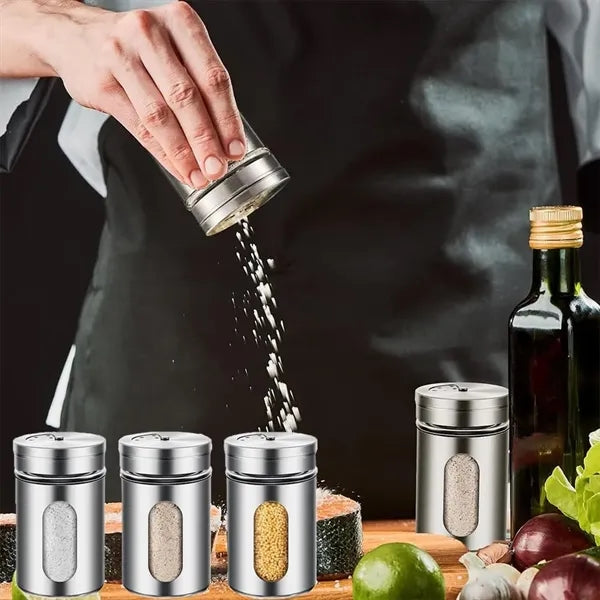 Stainless Steel Salt And Spice Jars